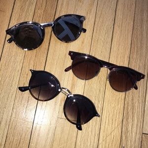 3 pairs of sunglasses